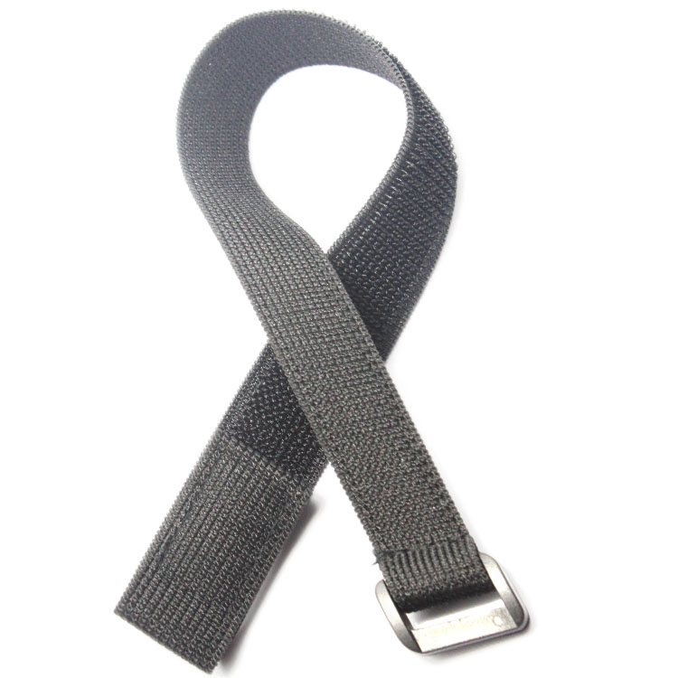 Custom durable knitted Hook loop elastic running belt hook and loop