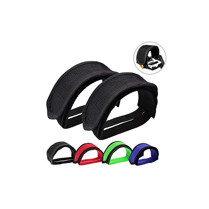 Bicycle Pedal Clips And Straps Black Bike Pedal Strap Exercise Bike Pedal Straps