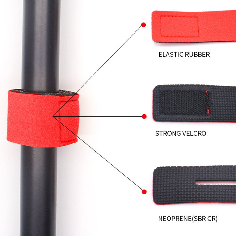 Hot selling neoprene rod sleeve strap for Fishing Tackle Ties Cable Fishing Rod Holders