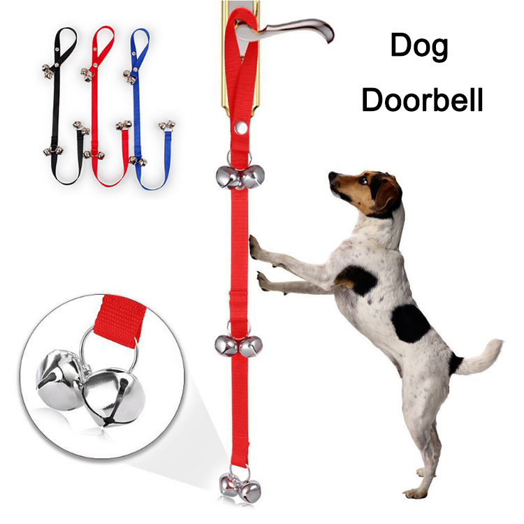 7 big extra loud bells 1 nylon adjustable length dog doorbell leashes for pet training products