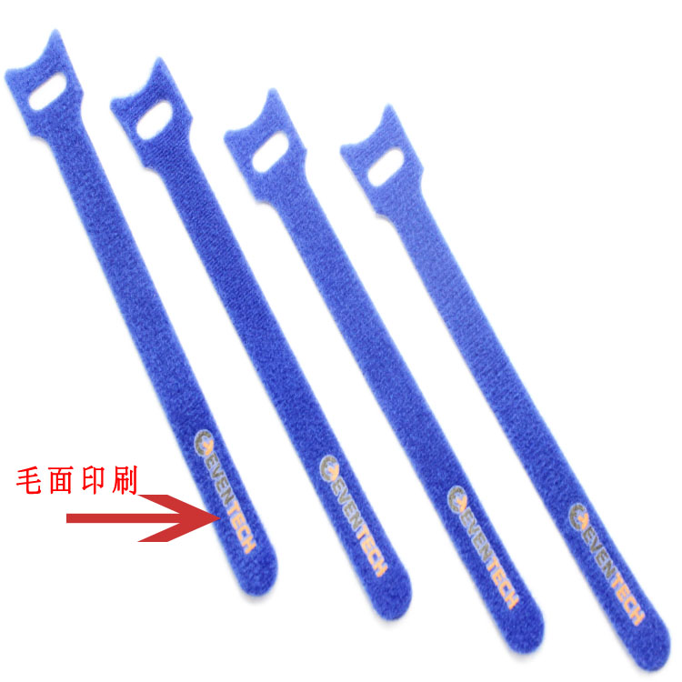 Good quality printed hook and loop cable tie fasteners