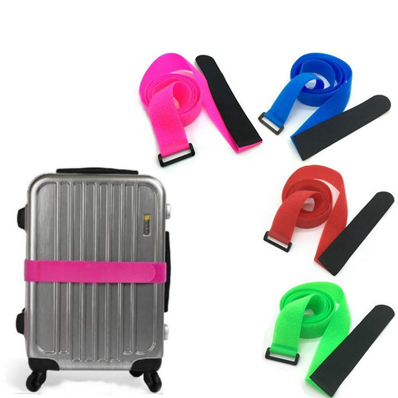 velcro polyester cross packing luggage straps 