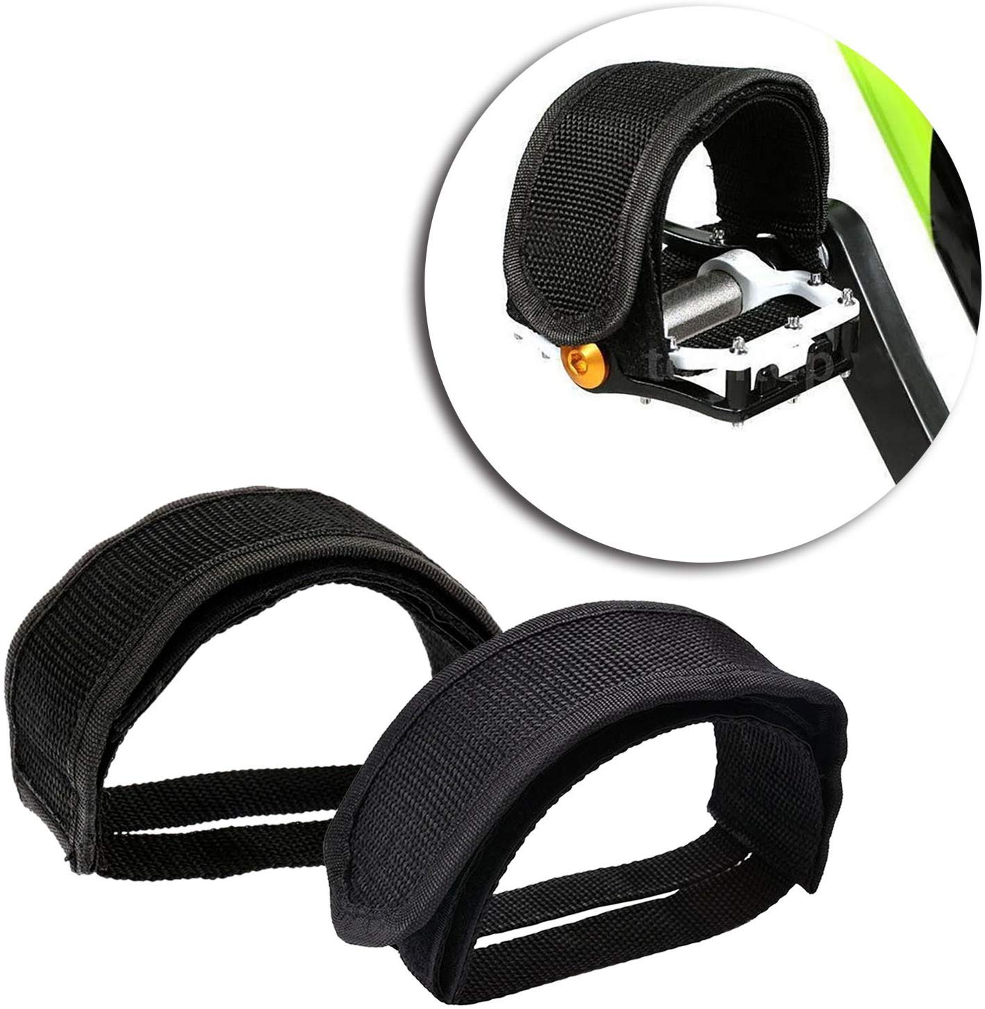 Road Bike Foot Straps Exercise Bike Pedal Strap Bike Toe Clips Bicycle Anti-slip