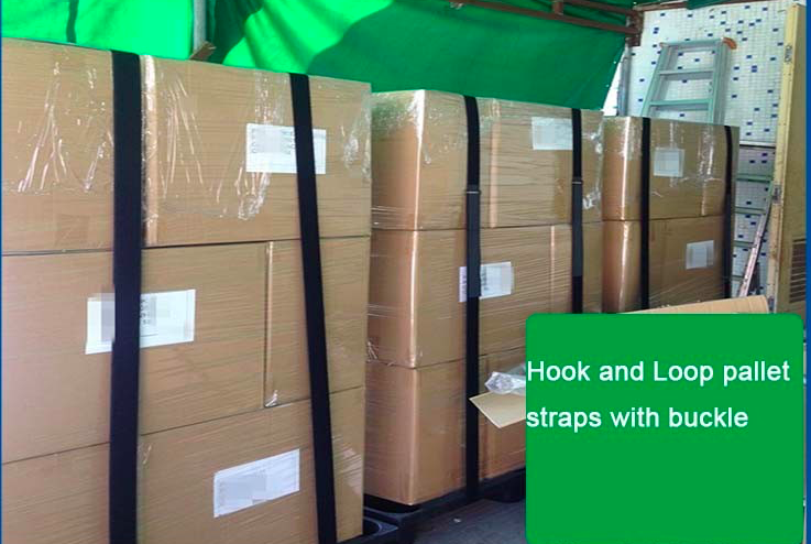 Hot saling heavy duty adjustable hook and loop pallet strap hook&loop