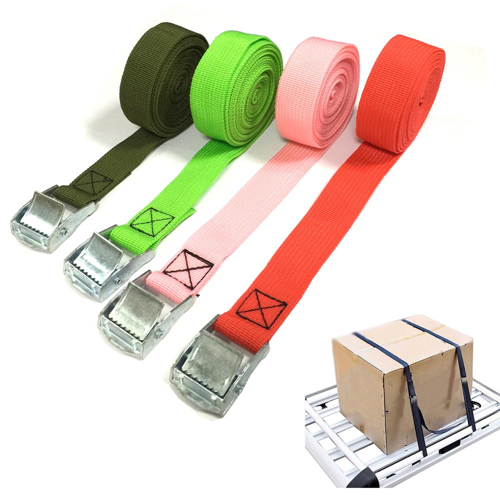 Heavy Duty Tensioning Belts Cargo Lashing belt ratchet tie down strap Luggage Packing Belt 2m