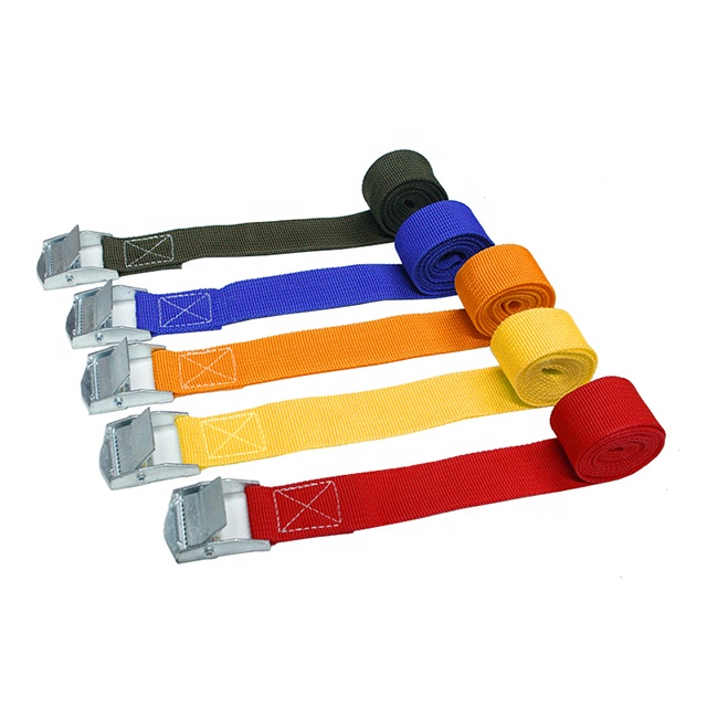 Cargo Lashing Tie Down Straps with Cam Lock Buckle For Truck