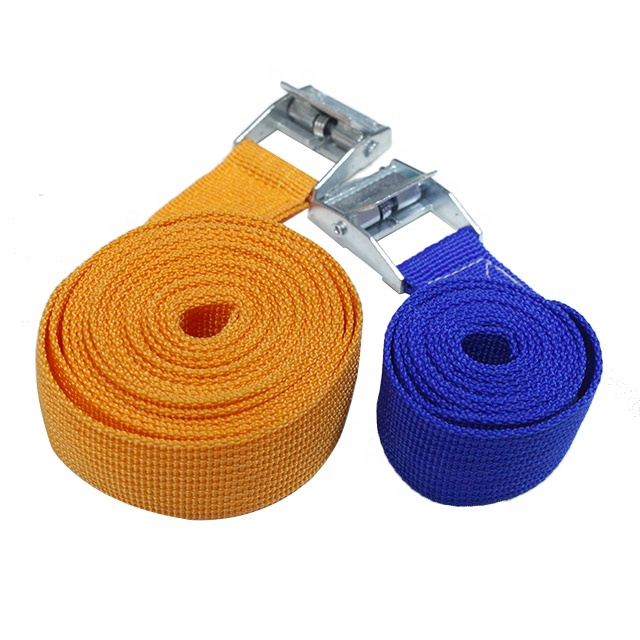 Cargo Lashing Tie Down Straps with Cam Lock Buckle For Truck