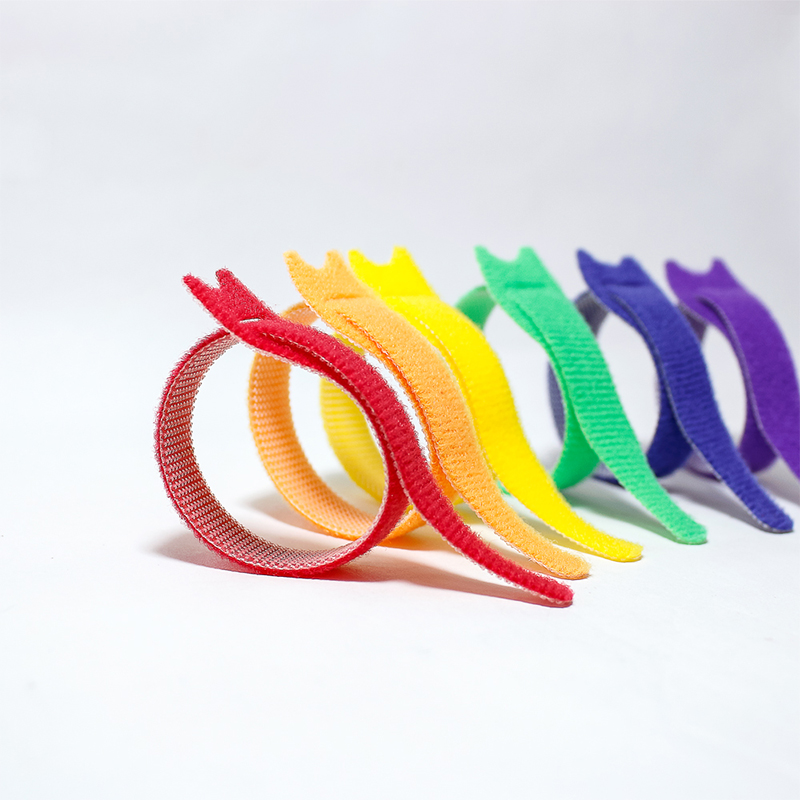 Protection Professional Openable Custom Logo Oem Hook Loop Ties Nylon Non-slip Cable Tie 