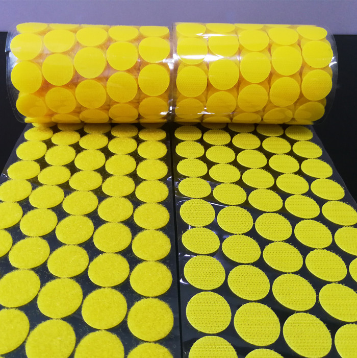 hot sell customized nylon strong adhesive hook and loop dots rectangle square circles