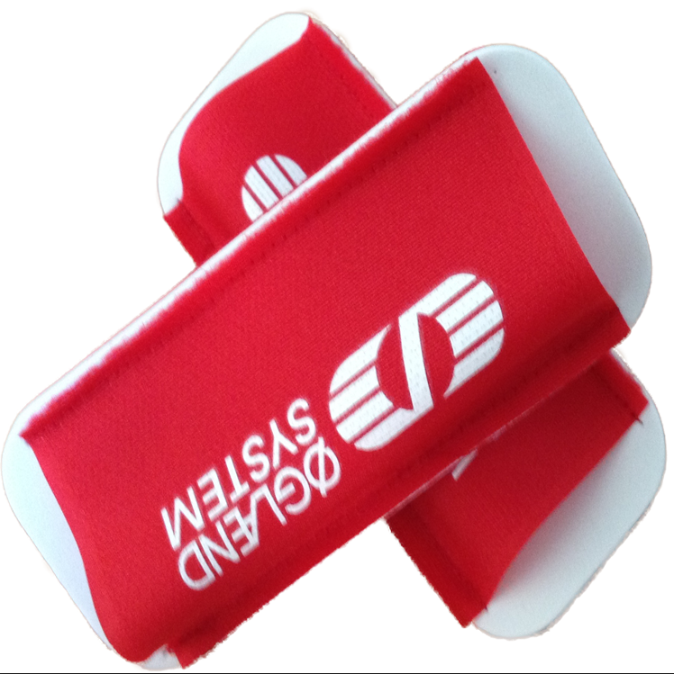High quality custom logo cross country hook and loop eva ski holders strap for ski sport