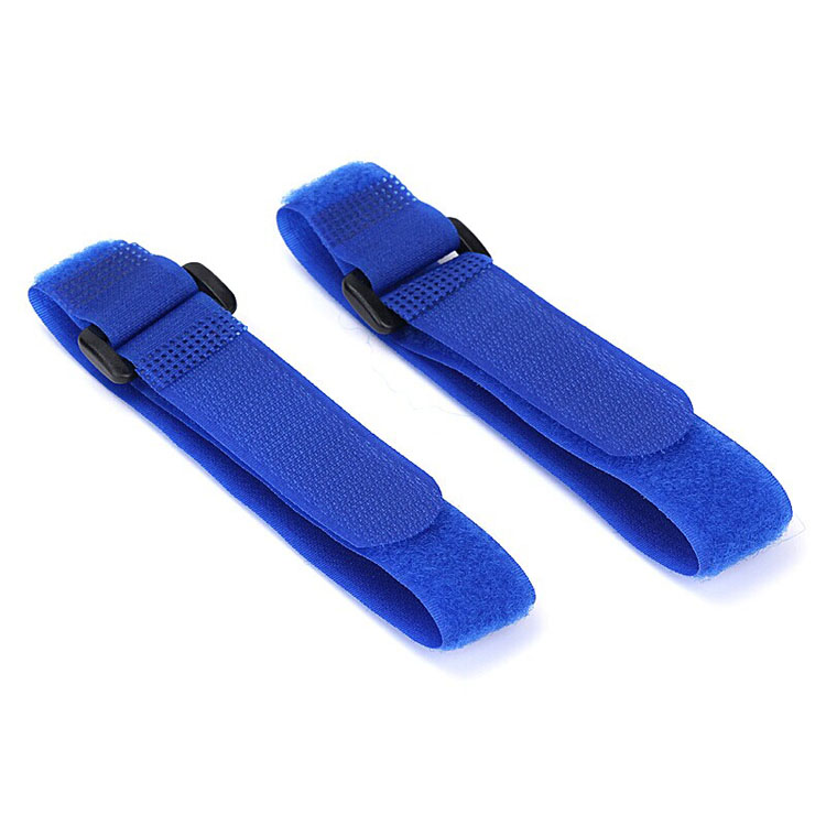 Blue Adjustable velcro hook and loop Straps