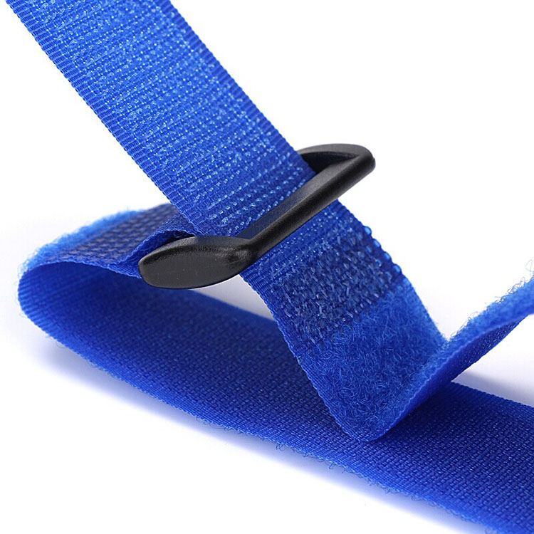 Blue Adjustable velcro hook and loop Straps
