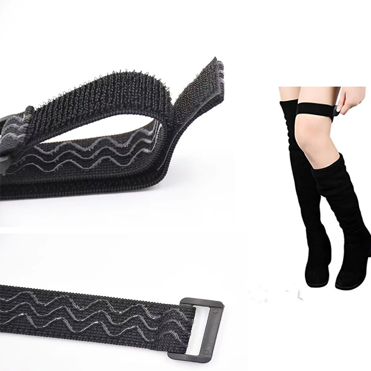 Anti- Slip Elastic Hook and Loop Strap for High Boots